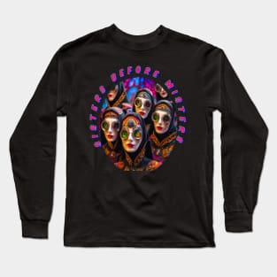 Sisters before misters, cool galentines girls,galantines, Long Sleeve T-Shirt